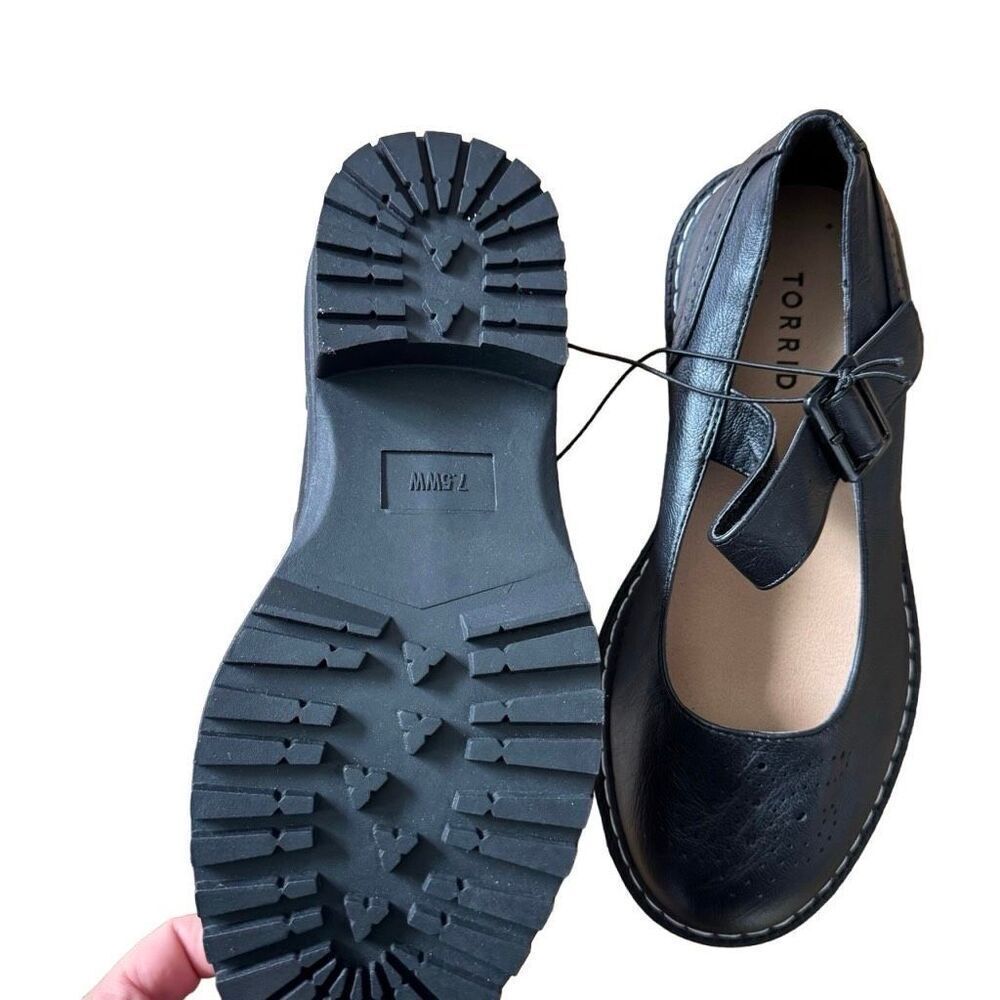 NWT torrid chunky black Maryjane’s shoes flats size 7.5 - Picture 3 of 5
